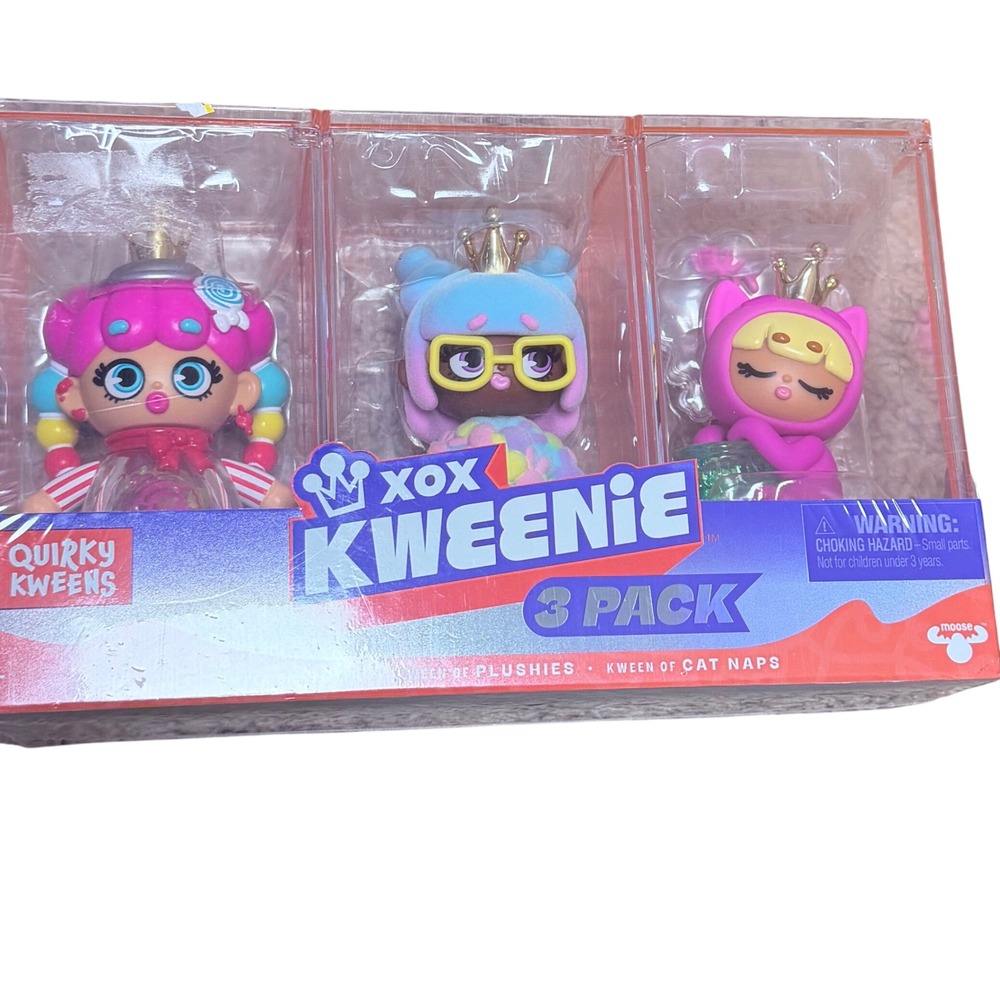 Moose Toys XOX Kweenie Quirky Kweens 3 Pack Collectible Figures NIB
